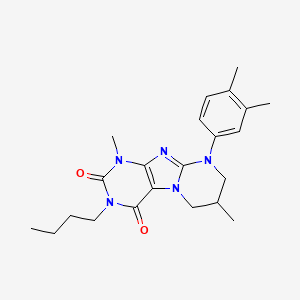 3-butyl-9-(3,4-dimethylphenyl)-1,7-dimethyl-7,8-dihydro-6H-purino[7,8-a]pyrimidine-2,4-dione