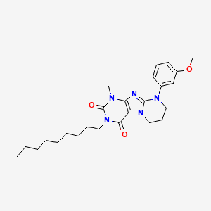 9-(3-methoxyphenyl)-1-methyl-3-nonyl-7,8-dihydro-6H-purino[7,8-a]pyrimidine-2,4-dione