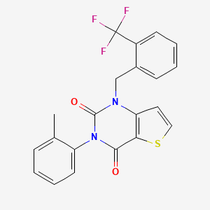 3-(2-methylphenyl)-1-[2-(trifluoromethyl)benzyl]thieno[3,2-d]pyrimidine-2,4(1H,3H)-dione