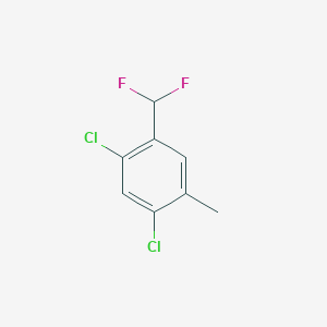 molecular formula C8H6Cl2F2 B1410728 2,4-Dichloro-5-methylbenzodifluoride CAS No. 1806346-64-4