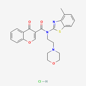 N-(4-methylbenzo[d]thiazol-2-yl)-N-(2-morpholinoethyl)-4-oxo-4H-chromene-3-carboxamide hydrochloride