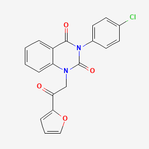 3-(4-chlorophenyl)-1-(2-(furan-2-yl)-2-oxoethyl)quinazoline-2,4(1H,3H)-dione