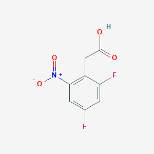 molecular formula C8H5F2NO4 B1410734 2,4-Difluoro-6-nitrophenylacetic acid CAS No. 1803827-71-5