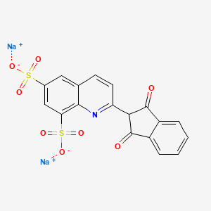 disodium;2-(1,3-dioxoinden-2-yl)quinoline-6,8-disulfonate