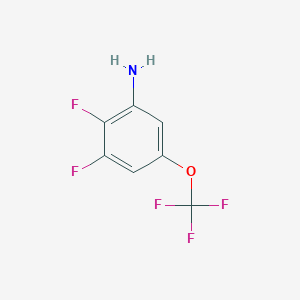 molecular formula C7H4F5NO B1410737 2,3-Difluoro-5-(trifluoromethoxy)aniline CAS No. 1806372-25-7