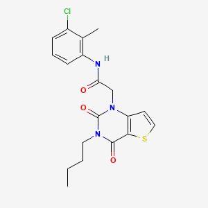 2-(3-butyl-2,4-dioxo-3,4-dihydrothieno[3,2-d]pyrimidin-1(2H)-yl)-N-(3-chloro-2-methylphenyl)acetamide