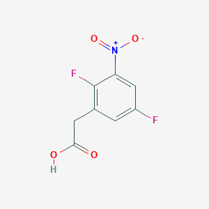 molecular formula C8H5F2NO4 B1410739 2,5-Difluoro-3-nitrophenylacetic acid CAS No. 1805055-81-5