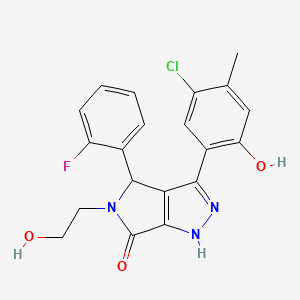 3-(5-chloro-2-hydroxy-4-methylphenyl)-4-(2-fluorophenyl)-5-(2-hydroxyethyl)-4,5-dihydropyrrolo[3,4-c]pyrazol-6(2H)-one