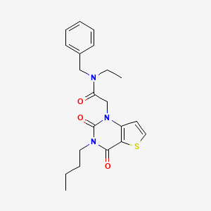 N-benzyl-2-(3-butyl-2,4-dioxo-3,4-dihydrothieno[3,2-d]pyrimidin-1(2H)-yl)-N-ethylacetamide