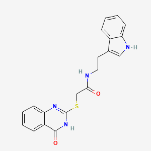 2-[(4-hydroxyquinazolin-2-yl)sulfanyl]-N-[2-(1H-indol-3-yl)ethyl]acetamide