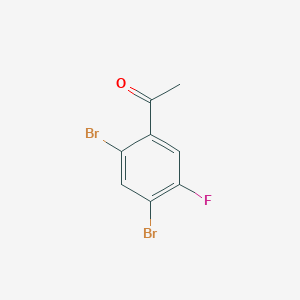 molecular formula C8H5Br2FO B1410742 2',4'-Dibromo-5'-fluoroacetophenone CAS No. 1807041-16-2