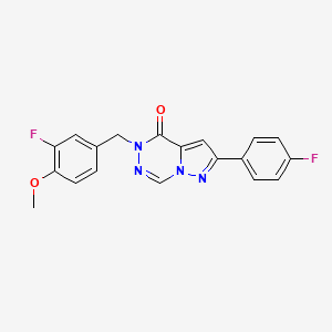 5-(3-fluoro-4-methoxybenzyl)-2-(4-fluorophenyl)pyrazolo[1,5-d][1,2,4]triazin-4(5H)-one