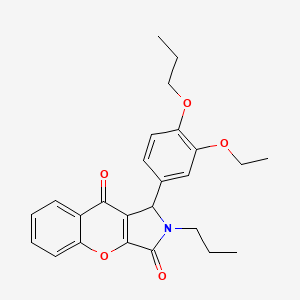 1-(3-Ethoxy-4-propoxyphenyl)-2-propyl-1,2-dihydrochromeno[2,3-c]pyrrole-3,9-dione