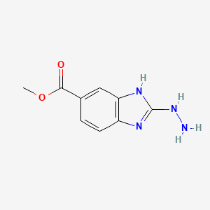 1H-Benzimidazole-6-carboxylic acid, 2-hydrazinyl-, methyl ester