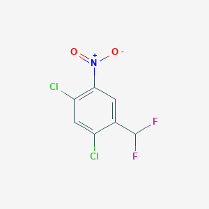 molecular formula C7H3Cl2F2NO2 B1410750 2,4-Dichloro-5-nitrobenzodifluoride CAS No. 1803825-29-7