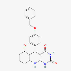 5-[4-(benzyloxy)phenyl]-5,8,9,10-tetrahydropyrimido[4,5-b]quinoline-2,4,6(1H,3H,7H)-trione