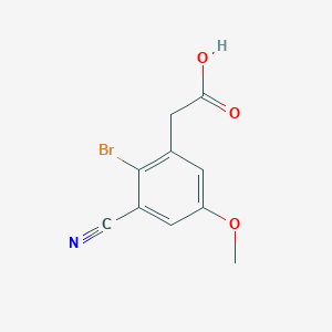 2-(2-Bromo-3-cyano-5-methoxyphenyl)acetic acid