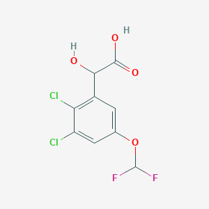 molecular formula C9H6Cl2F2O4 B1410758 2,3-Dichloro-5-(difluoromethoxy)mandelic acid CAS No. 1803714-71-7