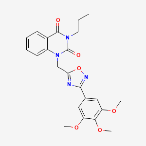 3-propyl-1-((3-(3,4,5-trimethoxyphenyl)-1,2,4-oxadiazol-5-yl)methyl)quinazoline-2,4(1H,3H)-dione