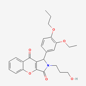 1-(3-Ethoxy-4-propoxyphenyl)-2-(3-hydroxypropyl)-1,2-dihydrochromeno[2,3-c]pyrrole-3,9-dione