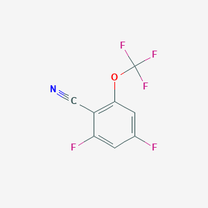molecular formula C8H2F5NO B1410764 2,4-Difluoro-6-(trifluoromethoxy)benzonitrile CAS No. 1803789-86-7