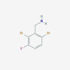 molecular formula C7H6Br2FN B1410765 2,6-Dibromo-3-fluorobenzylamine CAS No. 1806354-21-1