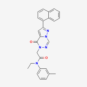 N-ethyl-N-(3-methylphenyl)-2-[2-(naphthalen-1-yl)-4-oxopyrazolo[1,5-d][1,2,4]triazin-5(4H)-yl]acetamide