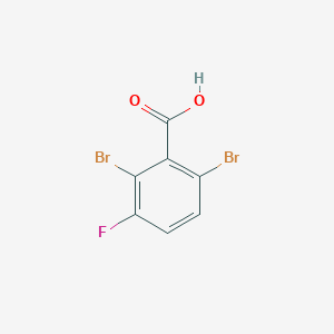molecular formula C7H3Br2FO2 B1410766 2,6-Dibromo-3-fluorobenzoic acid CAS No. 1806327-84-3