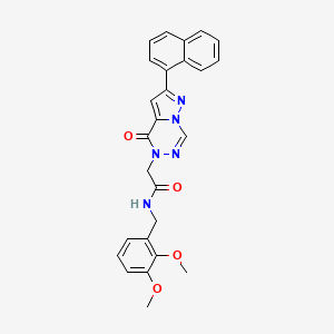 N-(2,3-dimethoxybenzyl)-2-(2-(naphthalen-1-yl)-4-oxopyrazolo[1,5-d][1,2,4]triazin-5(4H)-yl)acetamide