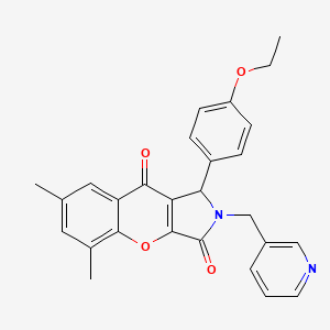 1-(4-Ethoxyphenyl)-5,7-dimethyl-2-(pyridin-3-ylmethyl)-1,2-dihydrochromeno[2,3-c]pyrrole-3,9-dione