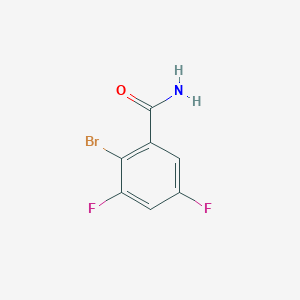 molecular formula C7H4BrF2NO B1410767 2-Bromo-3,5-difluorobenzamide CAS No. 1806851-30-8