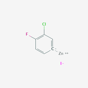 zinc;1-chloro-2-fluorobenzene-5-ide;iodide