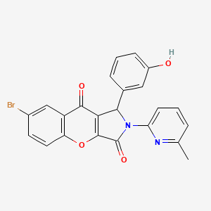 7-Bromo-1-(3-hydroxyphenyl)-2-(6-methylpyridin-2-yl)-1,2-dihydrochromeno[2,3-c]pyrrole-3,9-dione