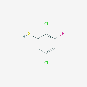 molecular formula C6H3Cl2FS B1410769 2,5-Dichloro-3-fluorothiophenol CAS No. 1804421-53-1