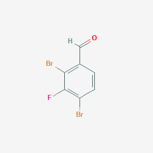 molecular formula C7H3Br2FO B1410771 2,4-Dibromo-3-fluorobenzaldehyde CAS No. 1803784-22-6