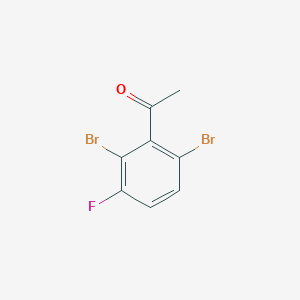 molecular formula C8H5Br2FO B1410772 2',6'-Dibromo-3'-fluoroacetophenone CAS No. 1806352-68-0