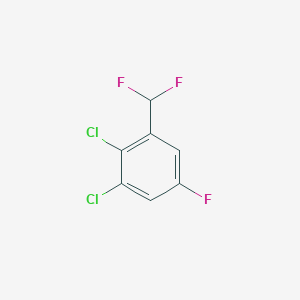 molecular formula C7H3Cl2F3 B1410779 2,3-Dichloro-5-fluorobenzodifluoride CAS No. 1803806-99-6