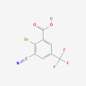 2-Bromo-3-cyano-5-(trifluoromethyl)benzoic acid