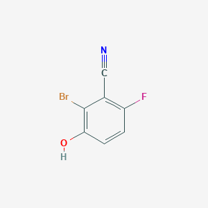 molecular formula C7H3BrFNO B1410801 2-Bromo-6-fluoro-3-hydroxybenzonitrile CAS No. 1807033-07-3