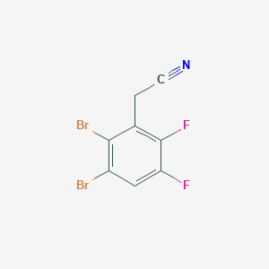 molecular formula C8H3Br2F2N B1410805 2,3-Dibromo-5,6-difluorophenylacetonitrile CAS No. 1806327-01-4