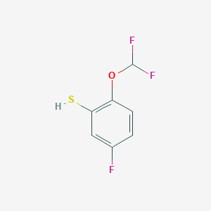 molecular formula C7H5F3OS B1410807 2-Difluoromethoxy-5-fluorothiophenol CAS No. 1807033-37-9