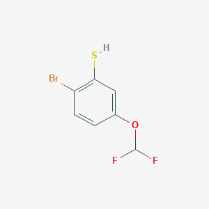 molecular formula C7H5BrF2OS B1410809 2-Bromo-5-(difluoromethoxy)thiophenol CAS No. 1805528-19-1