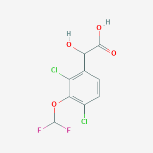 molecular formula C9H6Cl2F2O4 B1410812 2,4-Dichloro-3-(difluoromethoxy)mandelic acid CAS No. 1804516-78-6