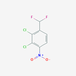 molecular formula C7H3Cl2F2NO2 B1410814 2,3-Dichloro-4-nitrobenzodifluoride CAS No. 1804516-94-6