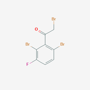 molecular formula C8H4Br3FO B1410815 2',6'-Dibromo-3'-fluorophenacyl bromide CAS No. 1804933-70-7