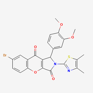 7-Bromo-1-(3,4-dimethoxyphenyl)-2-(4,5-dimethyl-1,3-thiazol-2-yl)-1,2-dihydrochromeno[2,3-c]pyrrole-3,9-dione