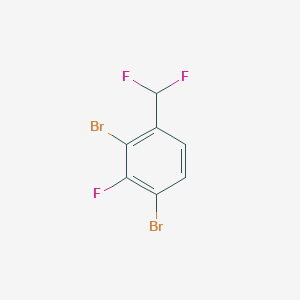 molecular formula C7H3Br2F3 B1410820 2,4-Dibromo-3-fluorobenzodifluoride CAS No. 1804416-72-5