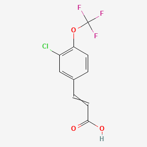 3-[3-chloro-4-(trifluoromethoxy)phenyl]prop-2-enoic acid