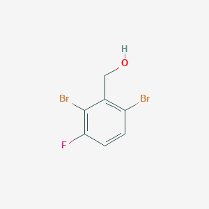 molecular formula C7H5Br2FO B1410825 2,6-Dibromo-3-fluorobenzyl alcohol CAS No. 1806328-11-9
