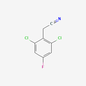 molecular formula C8H4Cl2FN B1410826 2,6-Dichloro-4-fluorophenylacetonitrile CAS No. 1803854-81-0